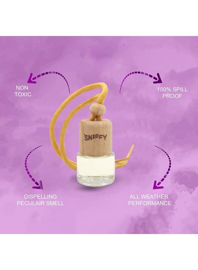 Sniffy Strawberry  Hanging Car Air Freshener Bottle Long Lasting Organic Fragrance Oil Diffuser for Car Rear View Mirror, Home, Bedroom, Office - Image 4