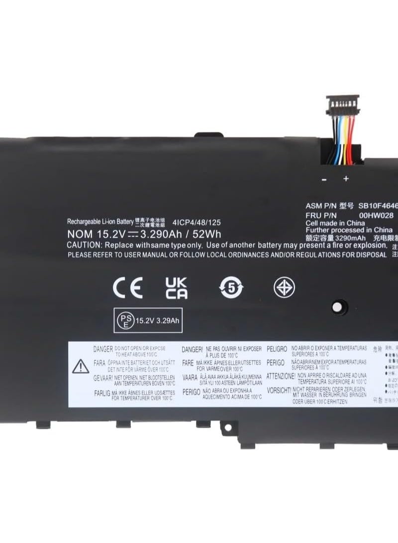 Terabyte 15.2V 56Wh 3680mAh 01AV409 Laptop Battery Compatible with Lenovo. ThinkPad X1 Yoga Gen 1 Carbon Gen 6 Series Notebook 01AV410 SB10K97566 SB10K97567 00HW028 - Image 2