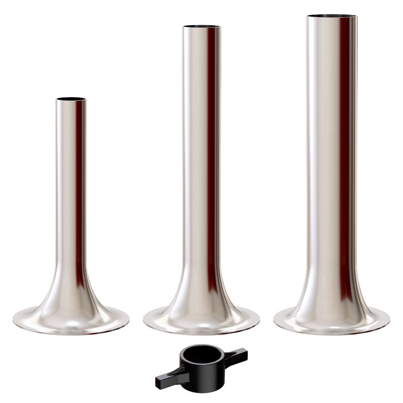InnoMoon InnoMoon Sausage Stuffer Kit for Kitchenaid plastic FGA Food Grinder Attachment For Kitchen Aid Sausage Attachment 3 Stainless Steel Stuffing Tubes plus 1 Retainer Ring