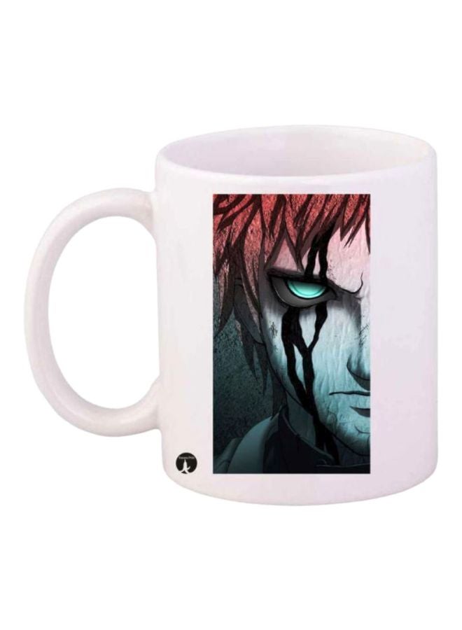 RYN Durable Heat-Resistant Thick Wall Designed Ergonomic Handled The Anime Naruto Printed Mug White/Red/Black 11ounce