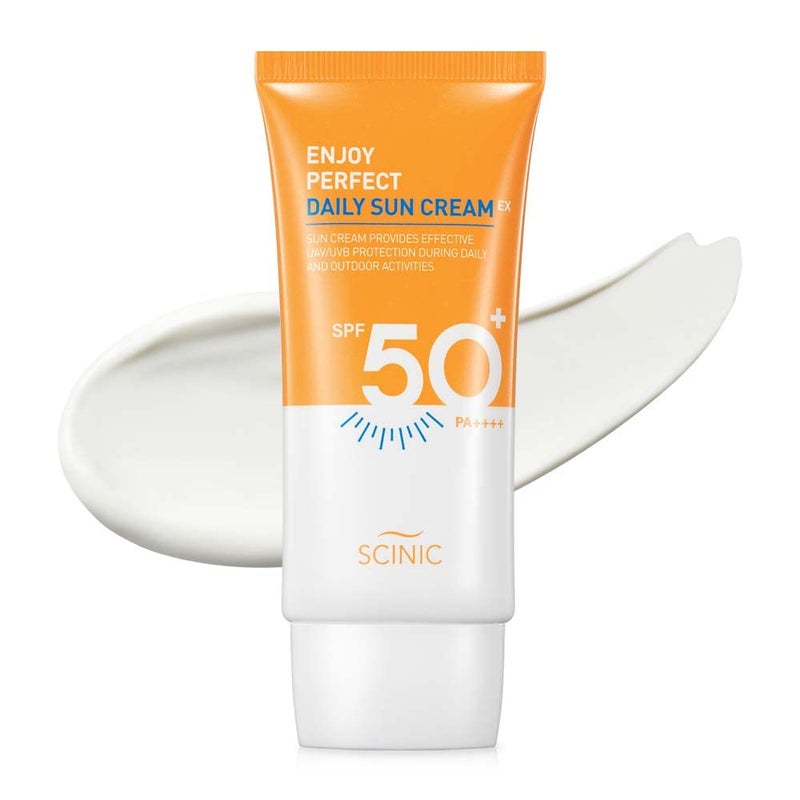 SCINIC Enjoy Perfect Daily Sunscreen EX SPF50+PA+++ 1.69 fl oz(50ml) | No Shine, Sticky Feeling! Matte, Refreshing Light Daily Sun Cream For UV Protection | Korean Skincare - Image 1