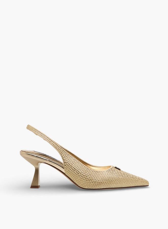 Elle Women Kitten Heel Slingback Shoes - Image 1