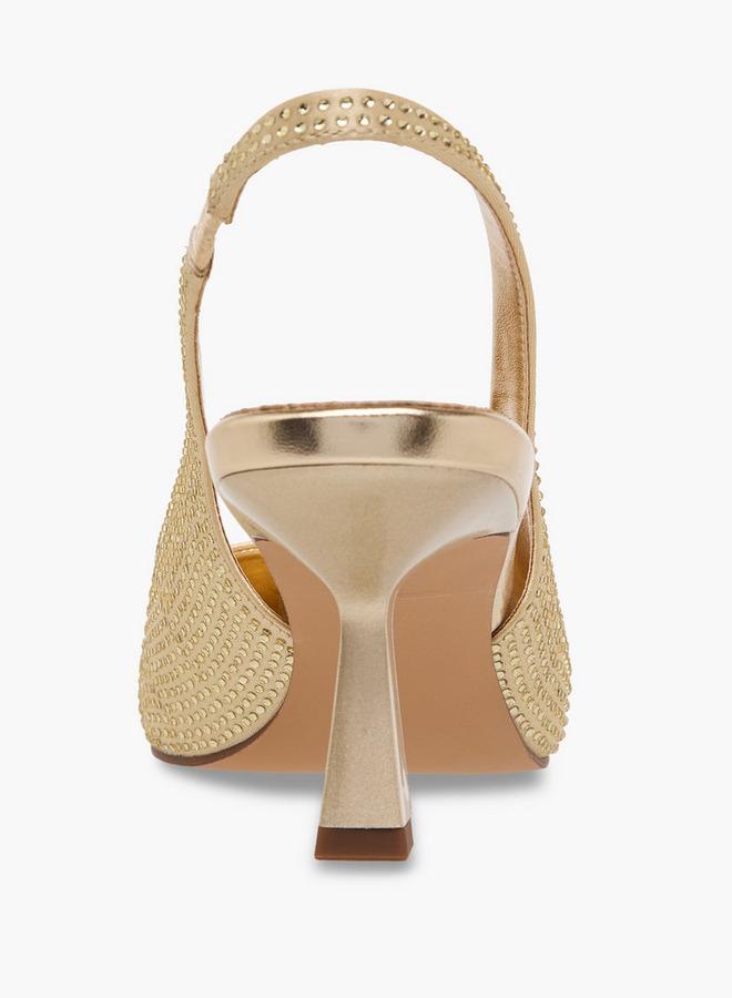 Elle Women Kitten Heel Slingback Shoes - Image 5