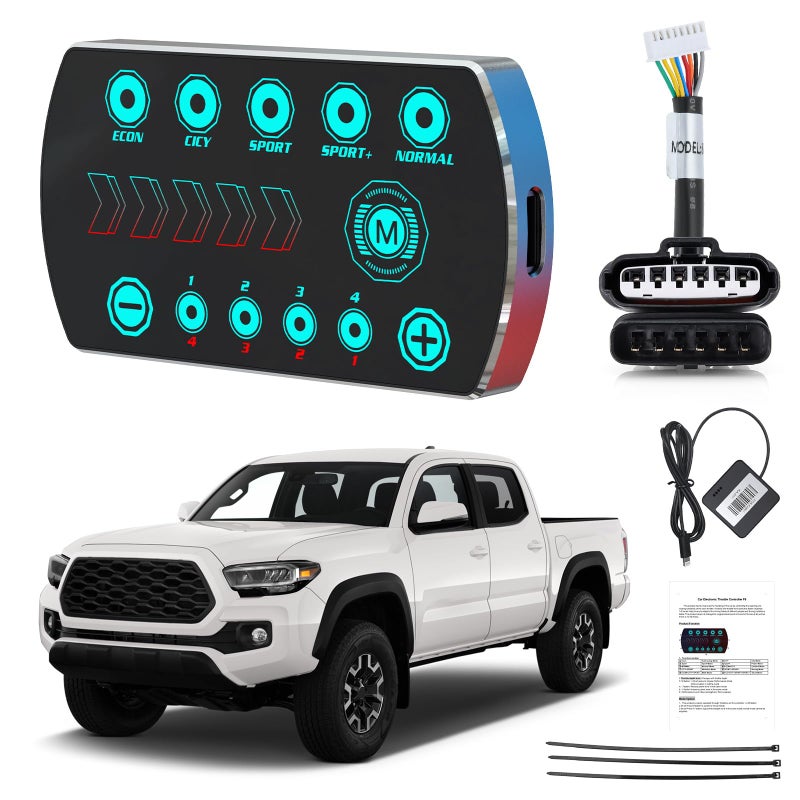 Throttle Response Controller 10 Drive Modes MAIMEIMI Intelligent Electronic Racing Pedal Accelerator Compatible for Toyota Tacoma FJ Cruiser 4Runner Hilux
