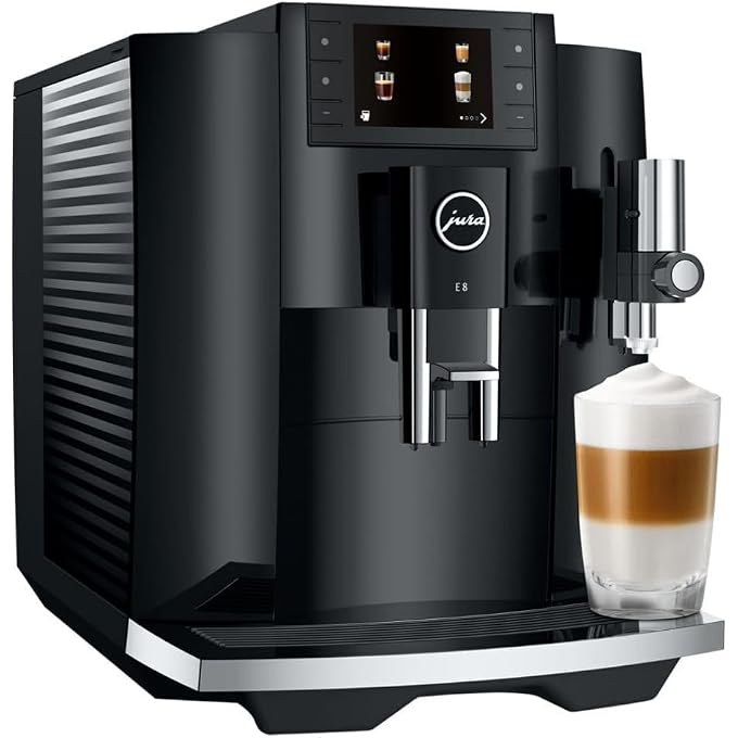 jura E8 Automatic Coffee Machine 17 Specialties, 3.5 Color Display (Black) | 17 One-Touch Specialties, 8th-Gen 3d Brewing Unit, P.e.p, 64 Oz Water Tank, Clearyl Smart Plus Filter - Image 2