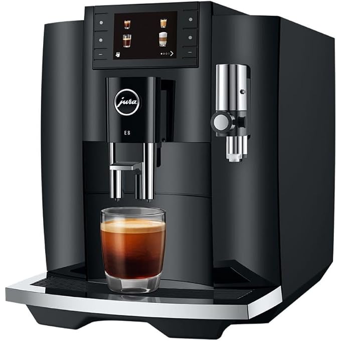 jura E8 Automatic Coffee Machine 17 Specialties, 3.5 Color Display (Black) | 17 One-Touch Specialties, 8th-Gen 3d Brewing Unit, P.e.p, 64 Oz Water Tank, Clearyl Smart Plus Filter - Image 3