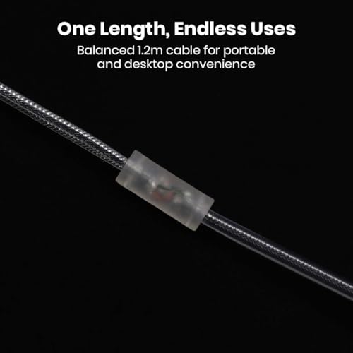 Concept Kart Moondrop Chu 2 Replacement Cable, 2-Pin 0.78mm Connector with Transparent PVC, 3.5mm Gold-Plated Plug, Durable & Lightweight Wired IEM Cable 1.2m Audio for Clear Sound and Secure Fit - Image 5