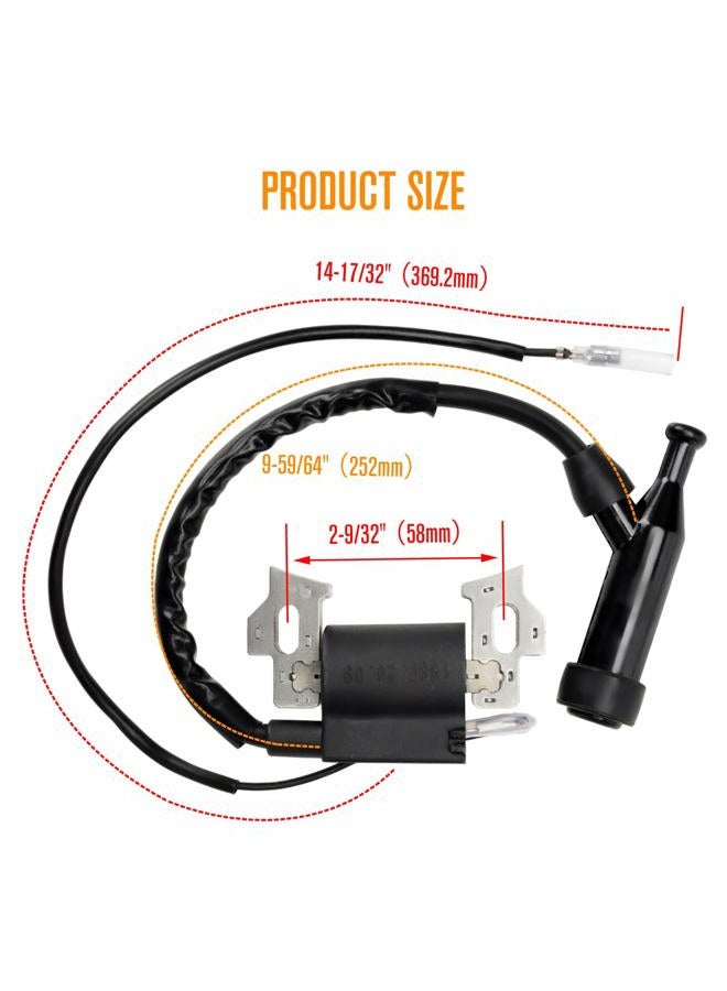 FVRITO Ignition Coil Spark Plug Kit Compatible with Harbor Freight Predator 212cc 6.5HP OHV Horizontal Engine 69730 69727 Go Kart Pressure Washer Honda Gx160 Gx200 5.5hp 6.5hp Generator Rototiller - Image 2