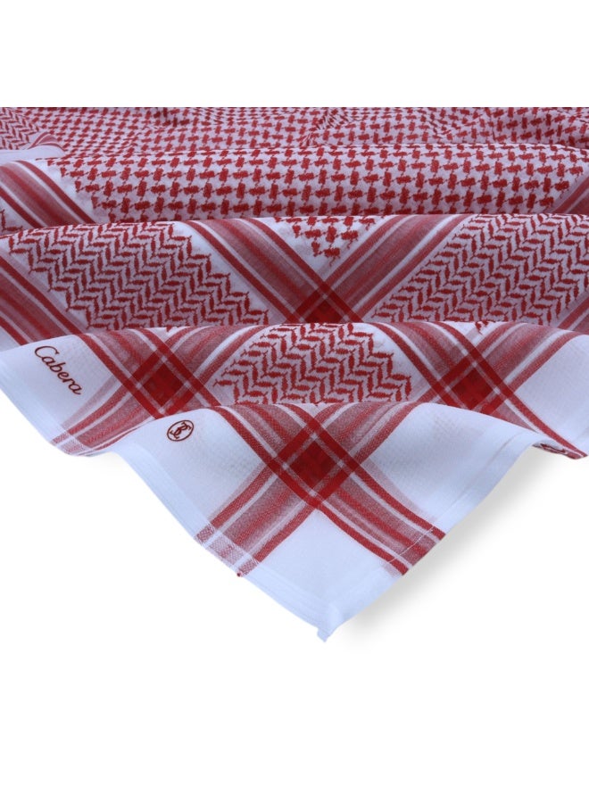 Cabera Light Shemagh for Men, Red - Image 4