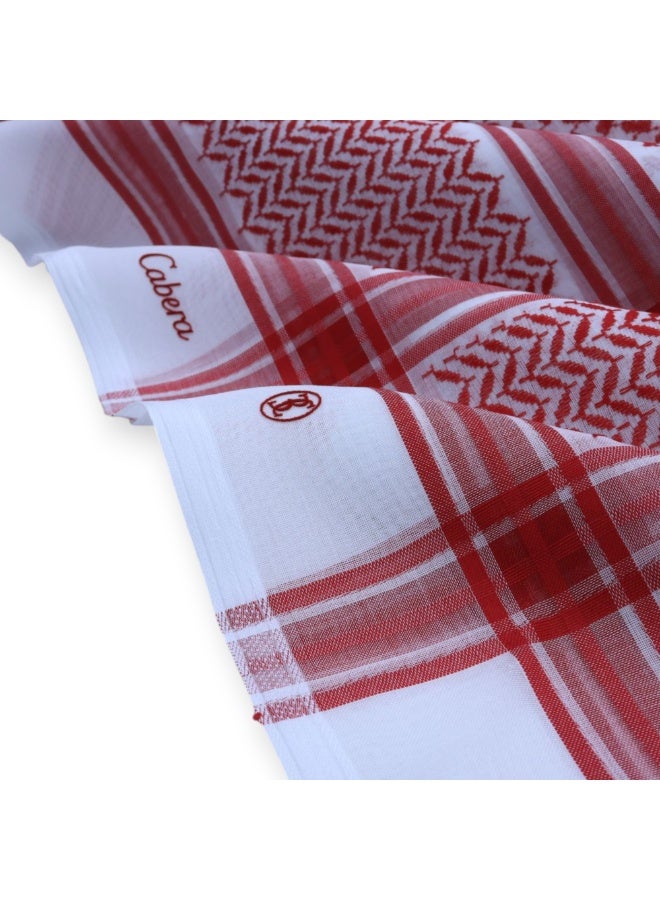 Cabera Light Shemagh for Men, Red - Image 3