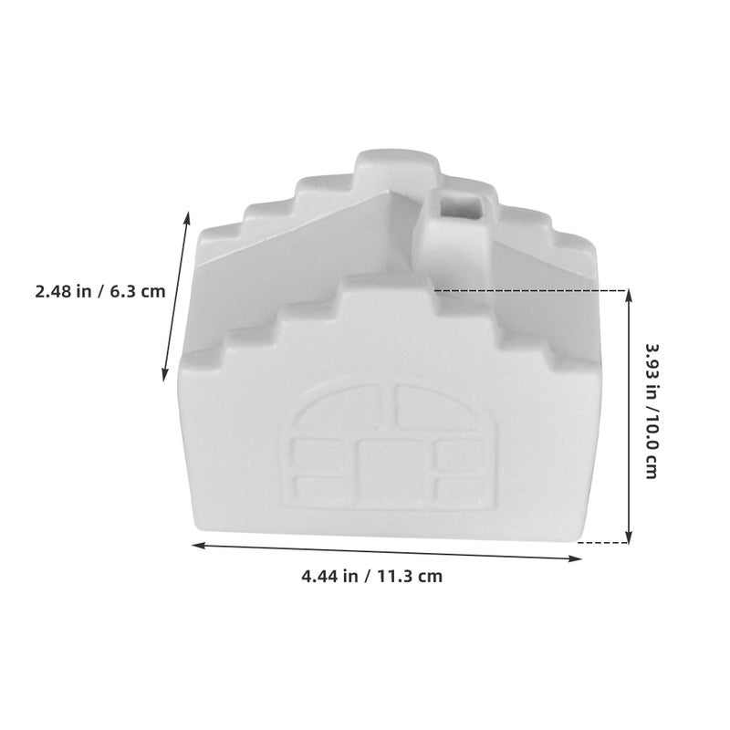 2pcs Ceramic Incense Burner for Palo Sticks House Shaped Minimalist Incense Stick Holder Burner Dish for Yoga Room Bedroom - Image 2