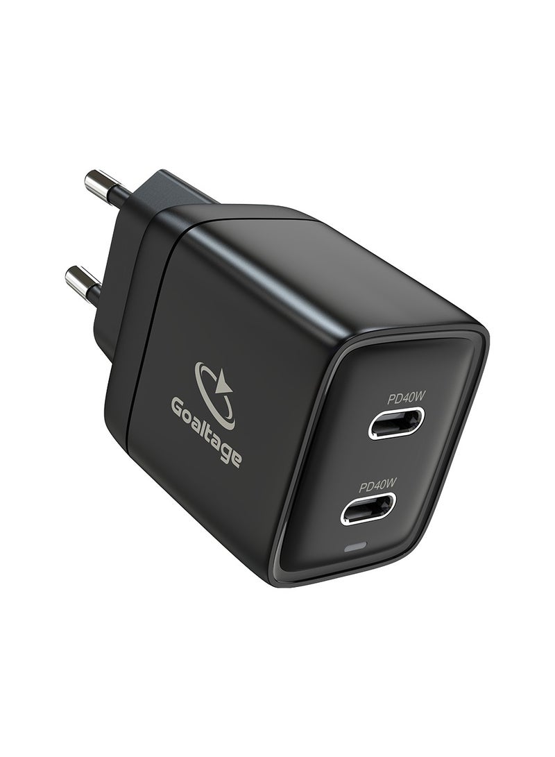 Goaltage CH05 Super-Fast 40W GaN Wall Charger with Safety Protection and Dual-Port Functionality - EU - Image 4