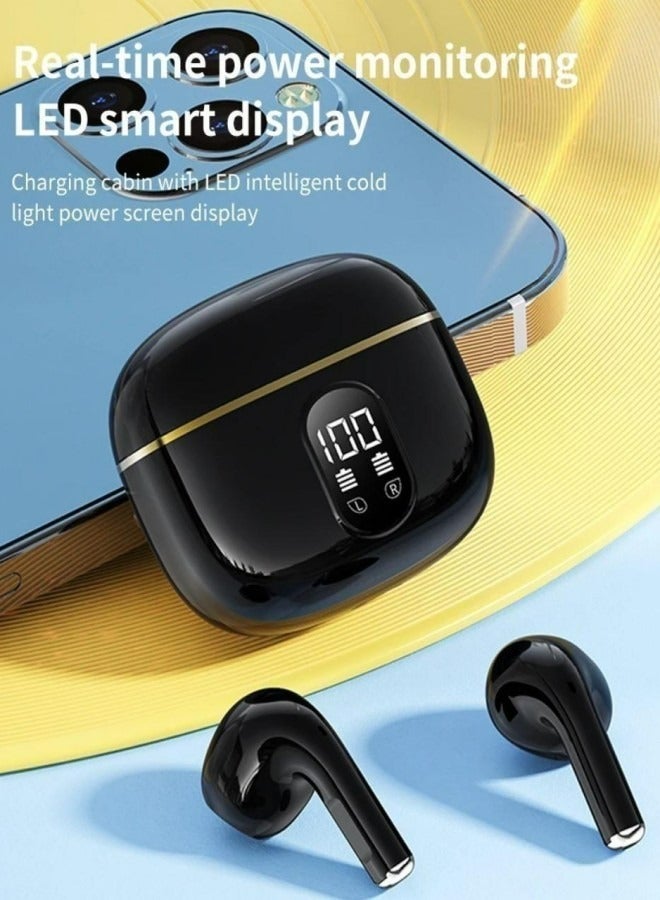 Flyview True Wireless Earbuds, In-Ear Bluetooth 5.49 Headphones 4-Mics ENC Clear Call, Bluetooth Earbuds Touch Control 40 Playtime, IPX6 Waterproof TWS, Light-Weight Earphones  - Image 2