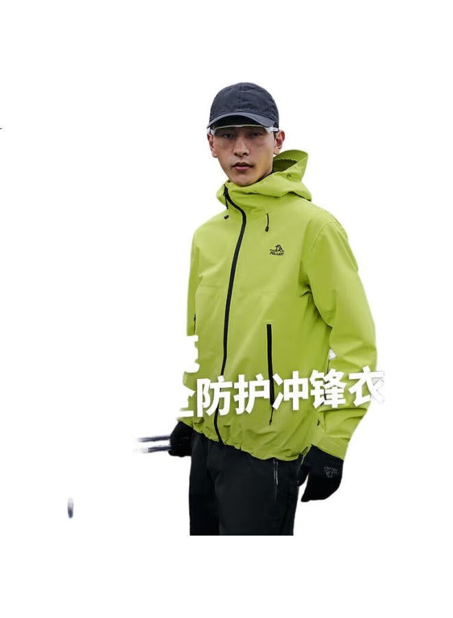 PELLIOT [Cheng Yi Same Style] Hard Shell Jacket For Men And Women, Spring And Autumn Windproof Mountaineering Coat 124101048 Rush Green M - Image 2