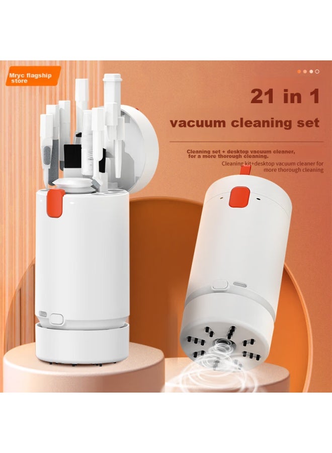 Mryc Keyboard Cleaning Kit, Desktop Vacuum Cleaner, Laptop And Phone Screen Cleaner, Multi-functional Mechanical Keyboard Key Puller, Earphone Storage Gap Cleaner, Dust Removal Tool - Image 1