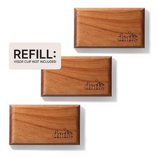 Drift Car Air Freshener - Wooden Deodorizer - Vehicle Odor Remover - Auto Scent Diffuser - Long-Lasting Car Freshening - Amber Scent Refill - Pack of 3 - NO CLIP INCLUDED - Image 2