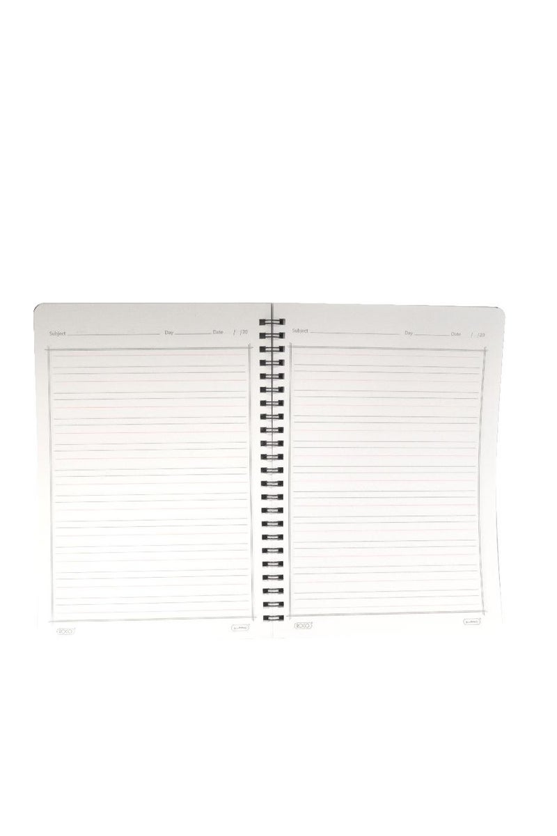 ROCO Notebook A560 Sheets Double Ruled (English)Black - Image 2