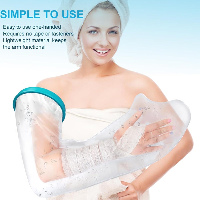 Aakarit Waterproof Arm Cast Cover for Shower Arm Long Full Watertight Seal Protector to Keep Wound & Bandages Dry - Reusable Cast Protector, Cast Bag, Cast Sleeve - Image 5