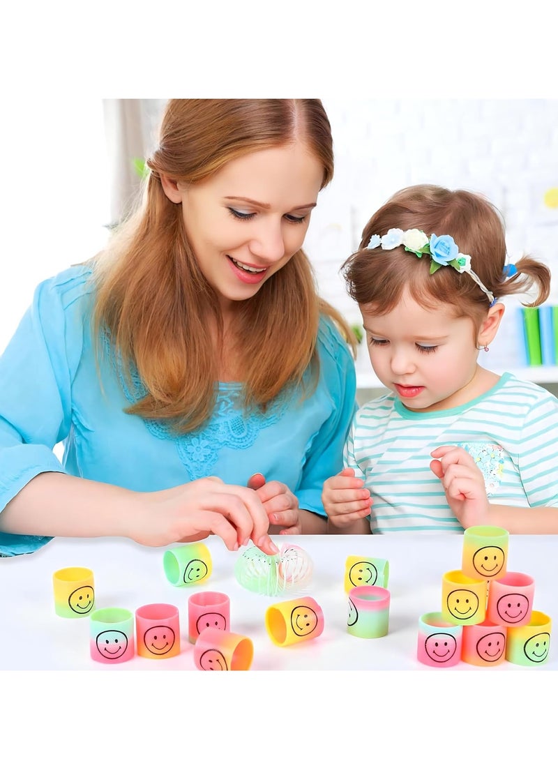 MAGIC VAULT 30 Pack Spring Rainbow Magic Fidget Stress Coil Mini Springs Bulk Toys For Party Favor Carnival Prize Birthday Goodie Bag Stuffers For Kids Boys Girls - Image 2