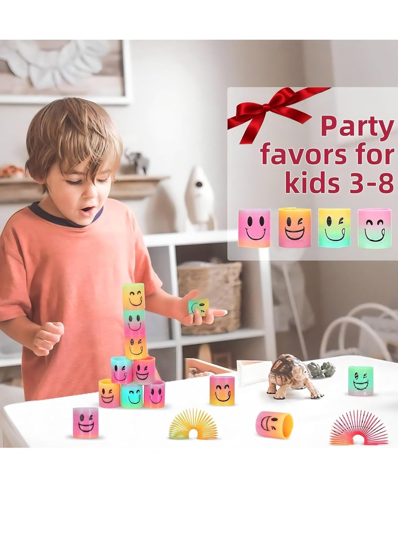 MAGIC VAULT 30 Pack Spring Rainbow Magic Fidget Stress Coil Mini Springs Bulk Toys For Party Favor Carnival Prize Birthday Goodie Bag Stuffers For Kids Boys Girls - Image 3