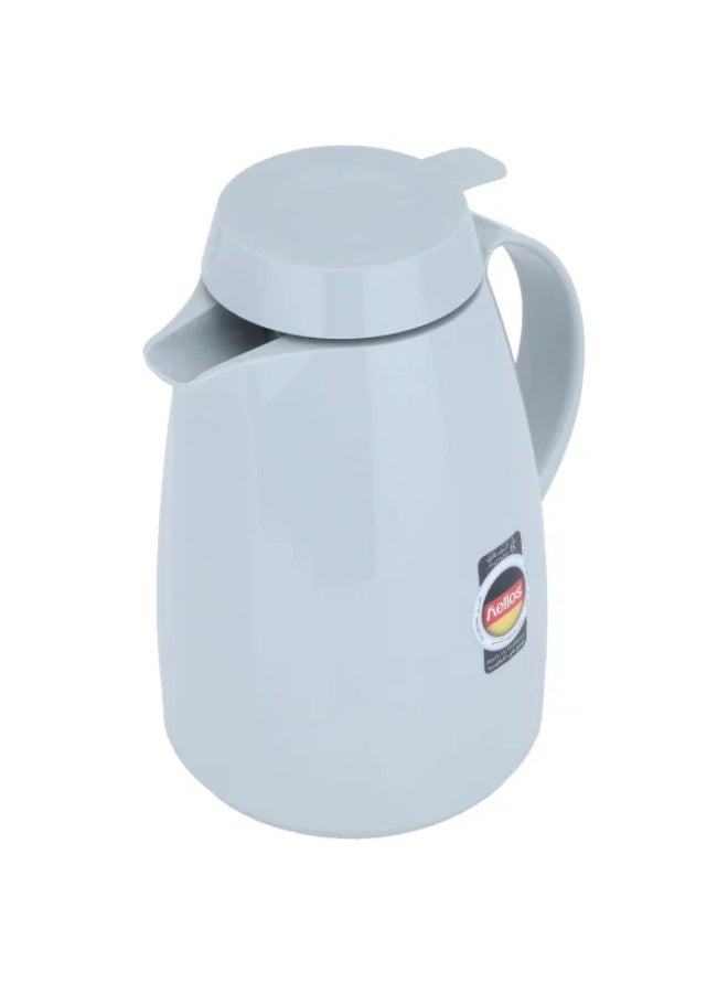 helios thermos, 1 liter, thermal glass inner container, plastic outer shell - gray - Image 3