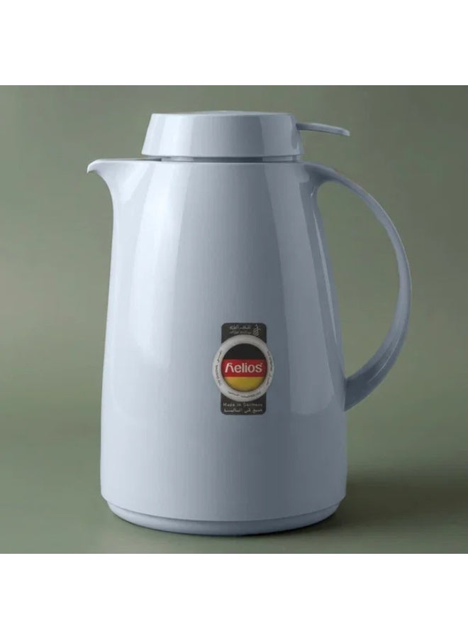 helios thermos, 1 liter, thermal glass inner container, plastic outer shell - gray - Image 1