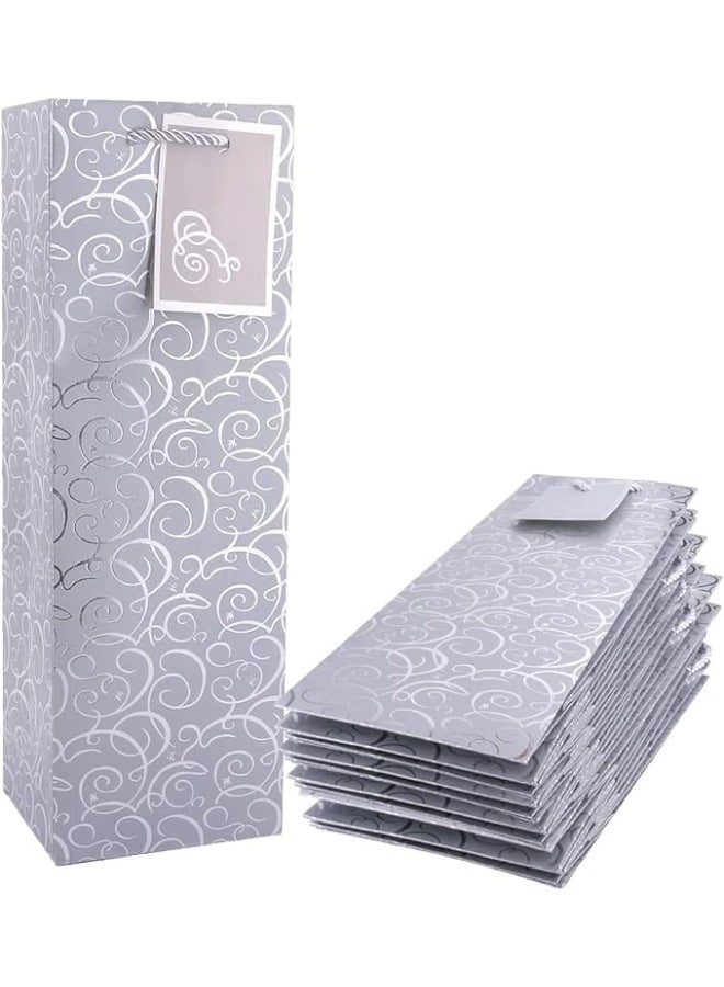 5 pcs Single Bottle Bags, Tote Bags with Handles, for Valentine's Day, Christmas, Engagement Gift, Weddings, 14Inch - Image 1