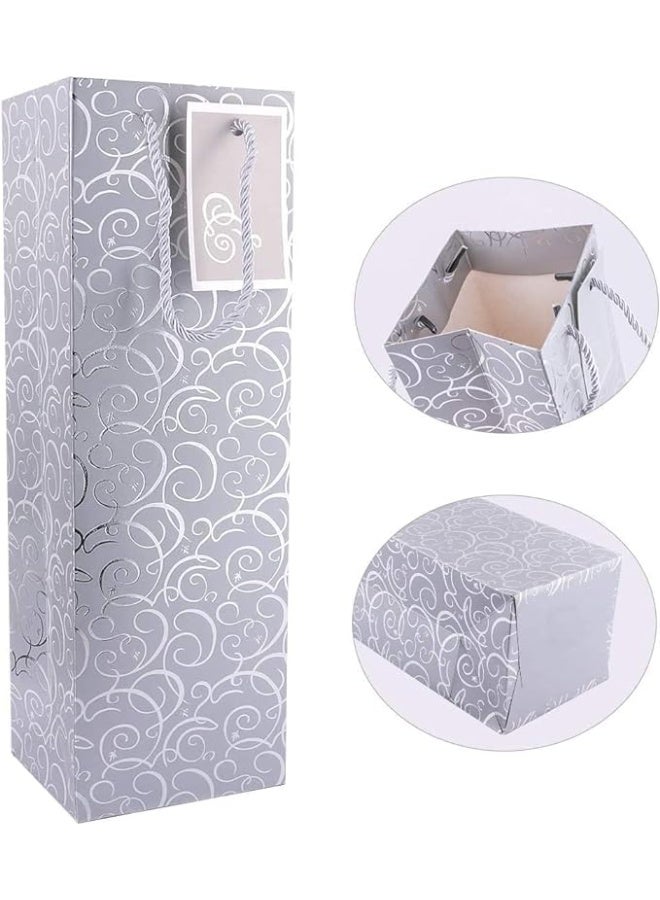 5 pcs Single Bottle Bags, Tote Bags with Handles, for Valentine's Day, Christmas, Engagement Gift, Weddings, 14Inch - Image 4