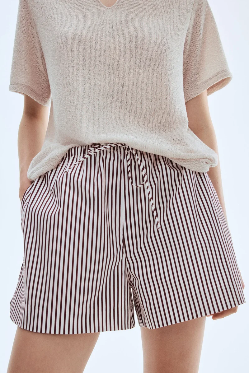 H&M Cotton drawstring shorts