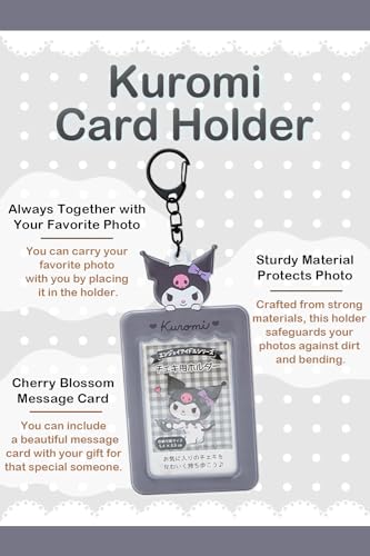 SanrioOriginal Cute Character Square Memo (Kuromi) (Japan Import) - Includes Cherry Blossom Message Card Self Use Not Stick Note - Image 2
