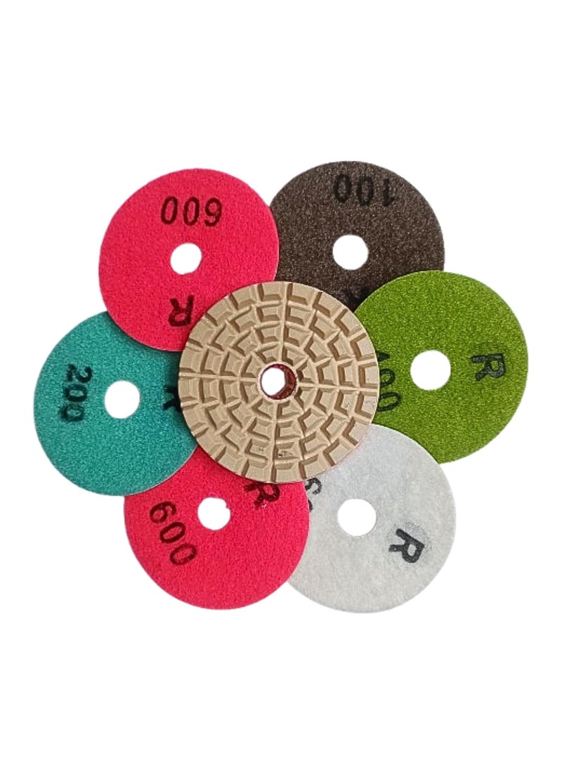 pioneerabrasive Pioneer Abbrasive 8MM Diamond Polishing Pads 10pcs Pioneer Abbrasive4 Inch Pads for Marble Granite Stone Polishing Grinding  - Image 1
