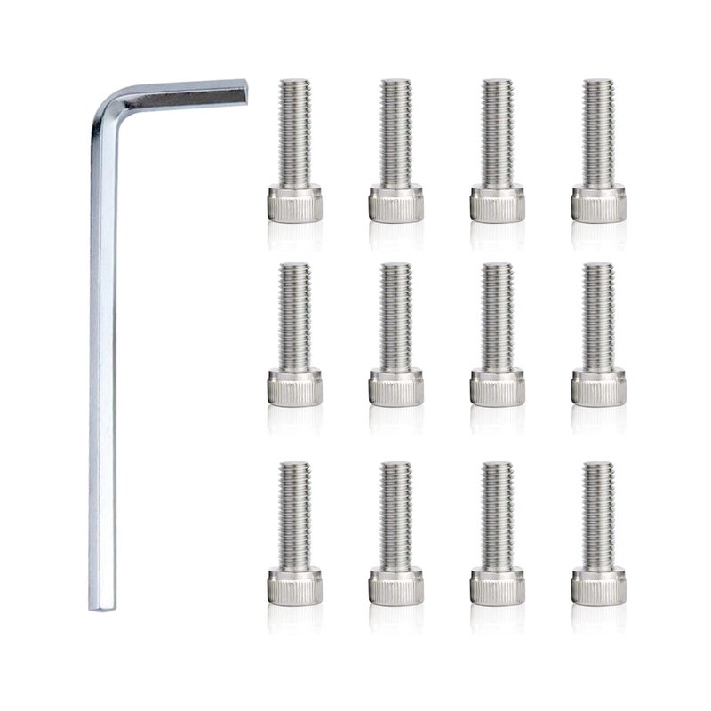 haizusai Compatible with Fuel Wheel Center Cap Screws 12Pack with Adapter Tool Fits Models 100163B 100163B 100163GB Stainless Steel Material - Image 3