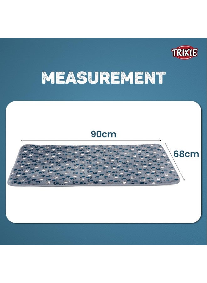 تريكسي سجادة استلقاء ممتعة للكلاب من السلالات الصغيرة والمتوسطة الحجم - 70 × 50 سم، أزرق - Image 4