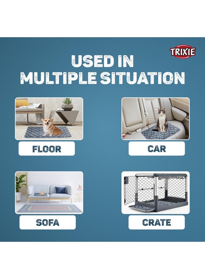 تريكسي سجادة استلقاء ممتعة للكلاب من السلالات الصغيرة والمتوسطة الحجم - 70 × 50 سم، أزرق - Image 5