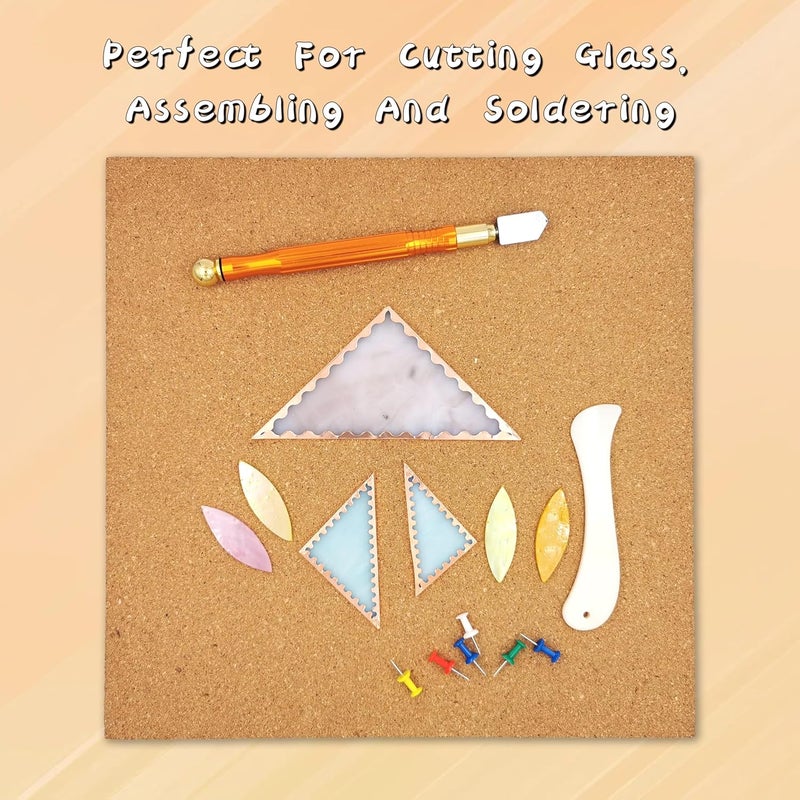 ARTIMUSES Stained Glass Supplies 12" X 12" Heat Resistant Stained Glass Work Surface,1/2" Thick - Image 2