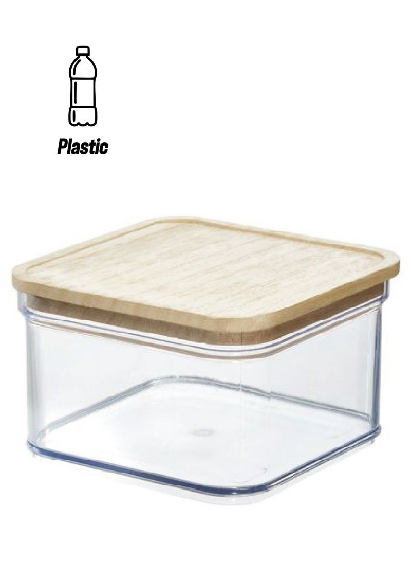 IDESIGN ROSANNA PANSINO RPET Crisp 6 x 6 Bin with Wood Lid - Image 1