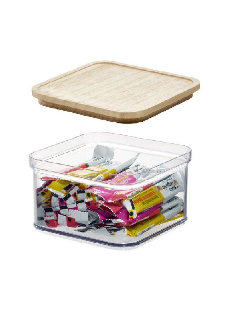 IDESIGN ROSANNA PANSINO RPET Crisp 6 x 6 Bin with Wood Lid - Image 2