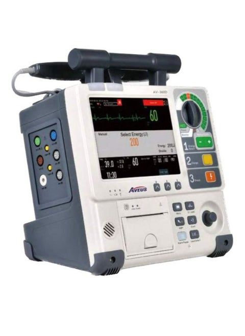 AVEUS - AV-360D Defibrillator Monitor with Defibrillation, Pacing, Monitoring
and AED mode