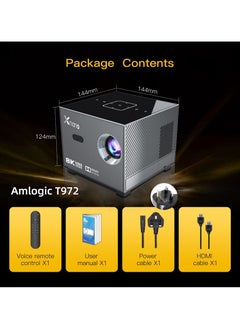 General Classic Smart Projector X3 T972 HD Bluetooth Projector Mini Portable 8K ARGB Color Lighting Electric Focus + 4-Point Keystone Correction  - Image 4