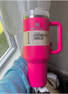 Quencher H2.0 FlowState Stainless Steel Vacuum Insulated Tumbler with Lid and Straw for Water, Iced Tea or Coffee, Smoothie and More, 40 oz