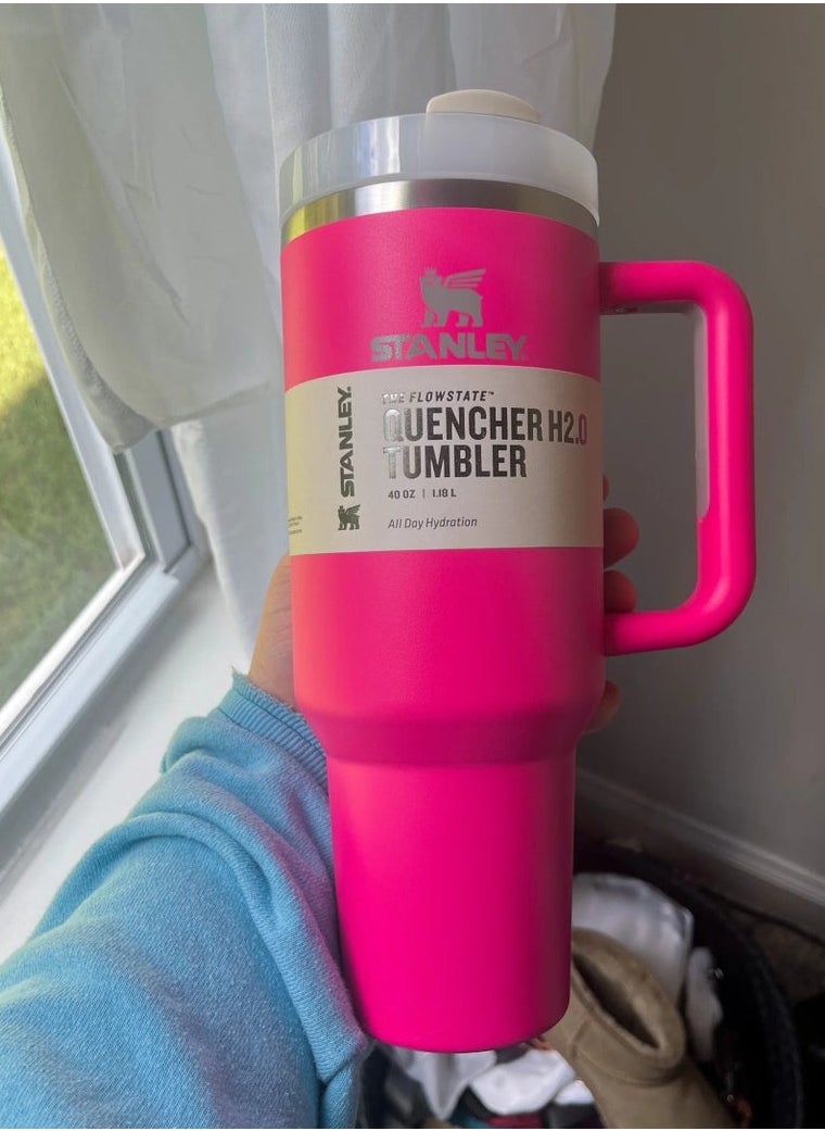 Stanley - Quencher H2.0 FlowState Stainless Steel Vacuum Insulated Tumbler with Lid and Straw for Water, Iced Tea or Coffee, Smoothie and More, 40 oz - Image 1