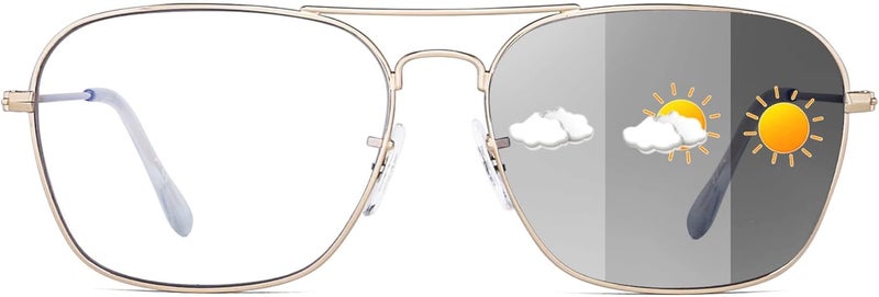 JM Aviator Blue Light Blocking Computer Glasses, Square Eye Protect Video Eyeglasses Anti Glare Men Women - Image 1