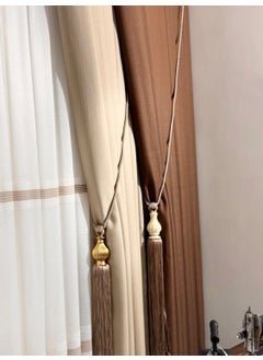 Nivemes Home Nivemeshome Roman Linen 1/3 Thick Pleated Beige Background Curtain Apm  - Image 5