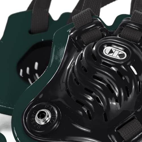 Cliff Keen Tornado Wrestling Headgear (Black/Dark Green/Black) - Image 3