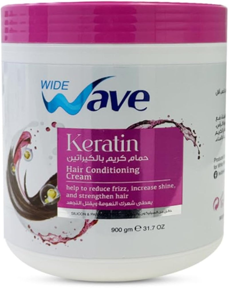 Wide Wave Keratin Hair Conditioning Cream 900G