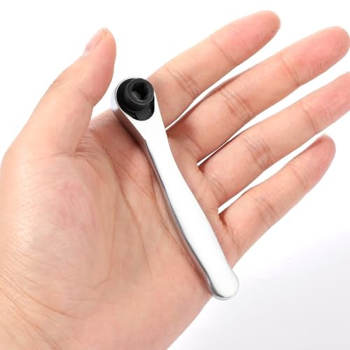 JIYIN 1/4 Inch Drive Micro Ratcheting Bit Driver, Mini Ratchet 72-Tooth Ratchet Screwdriver, 1/4 Hex Ratchet 90 Degree Right Angle Close Quarters Pocket Angled Screwdriver for Tight Spaces - Image 5