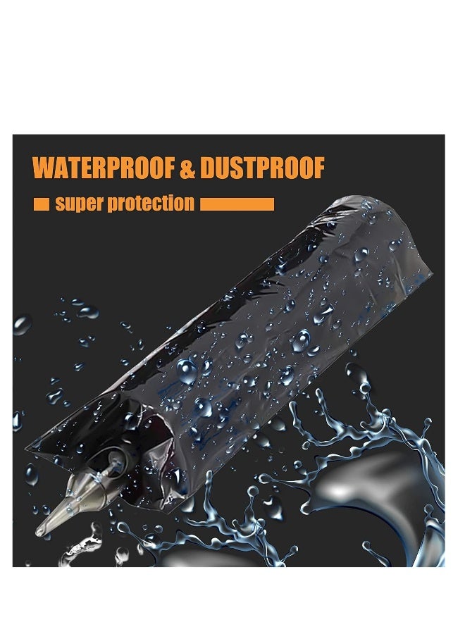 Tattoo Machine Pen Covers, 200 pcs Black Tattoo Pen Bags sleeves, Tattoo Machine Sleeves, Plastic Pen Type Bags for Tattoo Artist, Tattoo Kit for Beginners - Image 4