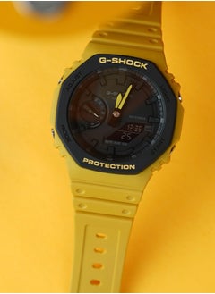 CASIO CASIO octagonal sports waterproof and shockproof watch GA-5600 black yellow  - Image 2