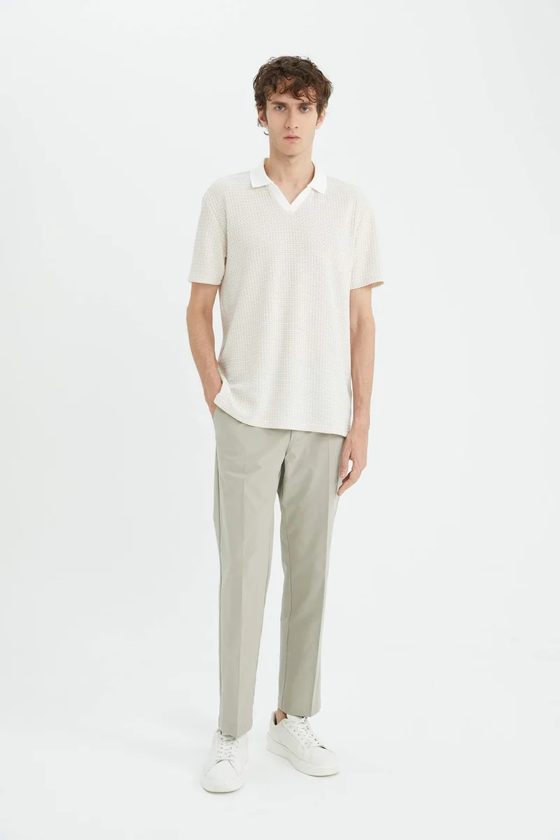 ديفاكتو Regular Fit Short Sleeve Polo T-Shirt