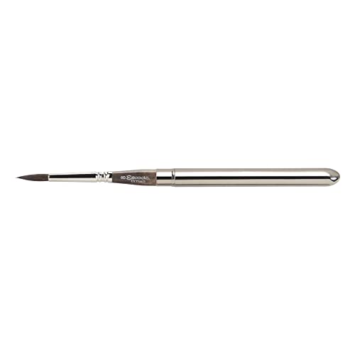 Escoda Ultimo Series 1526 Artist Watercolor and Acrylic Paint Brush Synthetic Squirrel Travel Round Size 8